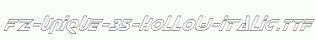 FZ-UNIQUE-35-HOLLOW-ITALIC.ttf