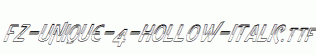 FZ-UNIQUE-4-HOLLOW-ITALIC.ttf