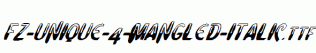FZ-UNIQUE-4-MANGLED-ITALIC.ttf