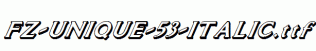 FZ-UNIQUE-53-ITALIC.ttf