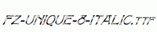 FZ-UNIQUE-8-ITALIC.ttf