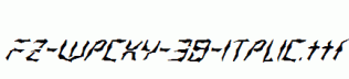 FZ-WACKY-38-ITALIC.ttf