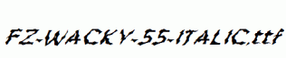 FZ-WACKY-55-ITALIC.ttf