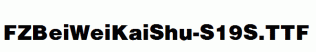 FZBeiWeiKaiShu-S19S.ttf