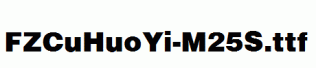 FZCuHuoYi-M25S.ttf