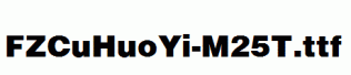 FZCuHuoYi-M25T.ttf