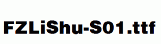 FZLiShu-S01.ttf