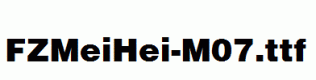 FZMeiHei-M07.ttf