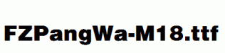 FZPangWa-M18.ttf