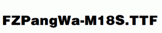 FZPangWa-M18S.ttf