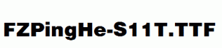 FZPingHe-S11T.ttf