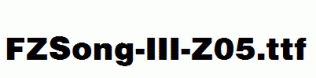 FZSong-III-Z05.ttf