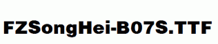 FZSongHei-B07S.ttf