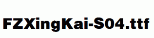 FZXingKai-S04.ttf