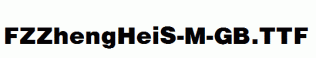 FZZhengHeiS-M-GB.ttf