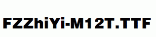FZZhiYi-M12T.ttf