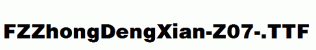 FZZhongDengXian-Z07-.ttf