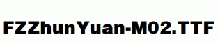 FZZhunYuan-M02.ttf