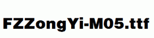 FZZongYi-M05.ttf