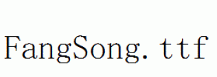FangSong.ttf