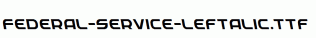 Federal-Service-Leftalic.ttf