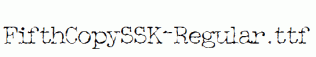 FifthCopySSK-Regular.ttf