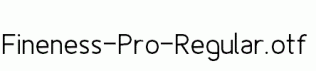 Fineness-Pro-Regular.otf