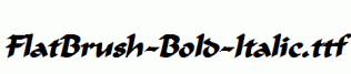 FlatBrush-Bold-Italic.ttf