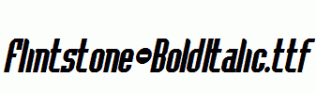 Flintstone-BoldItalic.ttf