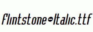 Flintstone-Italic.ttf