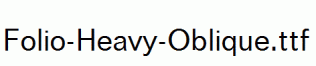 Folio-Heavy-Oblique.ttf