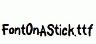 FontOnAStick.ttf