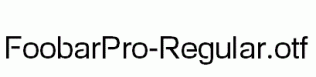 FoobarPro-Regular.otf