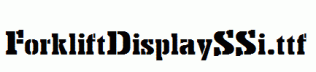 ForkliftDisplaySSi.ttf