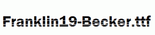 Franklin19-Becker.ttf