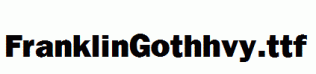 FranklinGothhvy.ttf
