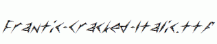 Frantic-Cracked-Italic.ttf