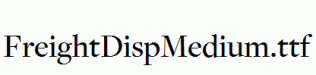 FreightDispMedium.ttf