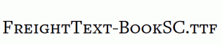 FreightText-BookSC.ttf