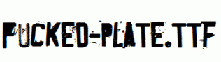 Fucked-Plate.ttf