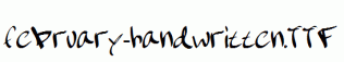 february-handwritten.ttf