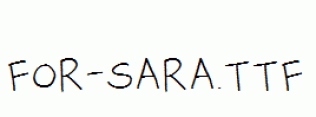 for-sara.ttf