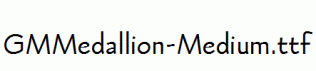 GMMedallion-Medium.ttf