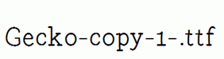 Gecko-copy-1-.ttf
