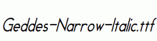 Geddes-Narrow-Italic.ttf