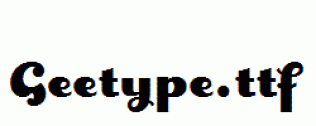 Geetype.ttf