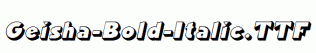 Geisha-Bold-Italic.ttf