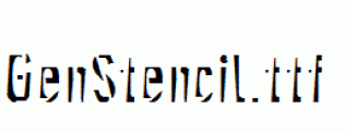 GenStencil.ttf