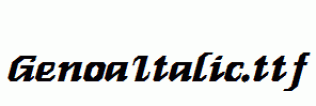 GenoaItalic.ttf