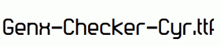 Genx-Checker-Cyr.ttf